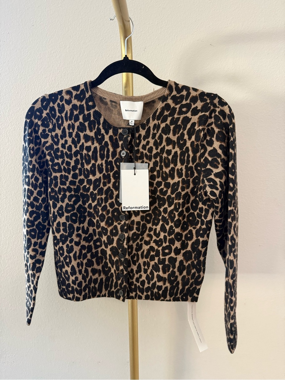 REFORMATION  Bernadette Crew Cardigan